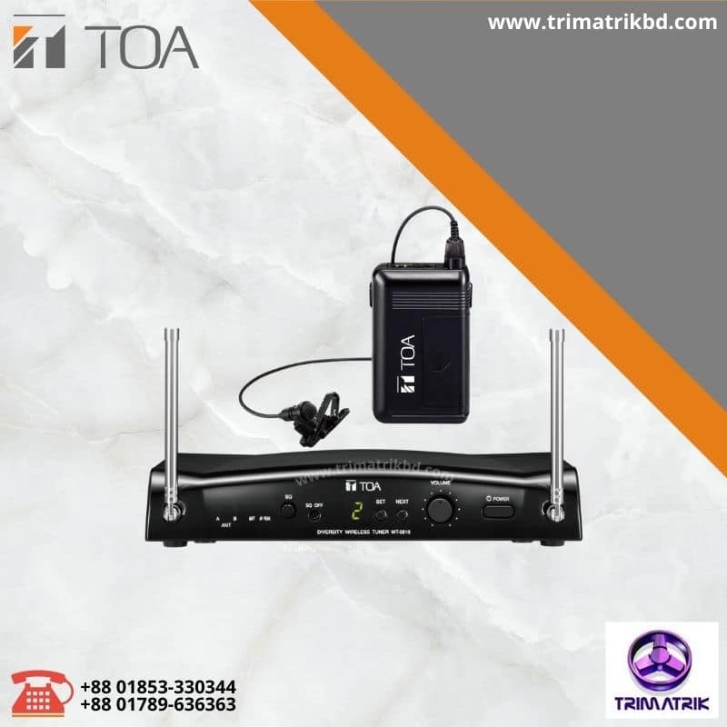 Toa WS-5325M UHF Wireless Omnidirectional Lavalier Microphone Set